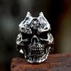 2025 Retro Simple Men's Ring Ghost Head Skull Ring Personalized Trend Ring