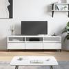 Vidaxl TV Cabinet, White, 150X30X44.5 Cm, Wood-Based Material
