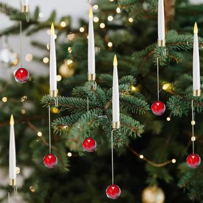 Weihnachtskerzen Klar mit Fernbedienung Timer Baumkugel/Schneeflocke/Eiszapfen Tropfen Flackernd Gefälscht