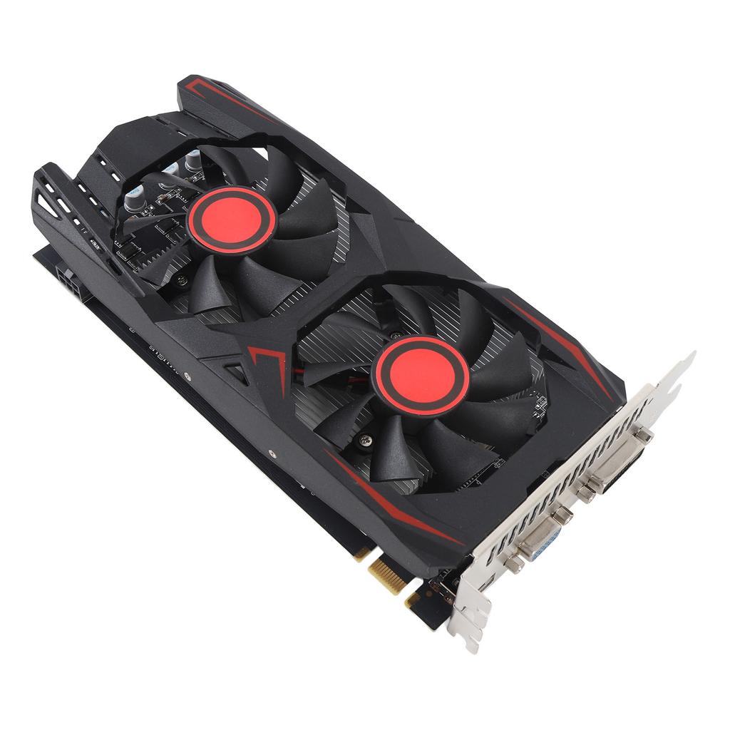 Grafikkarte 6GB GDDR5 192BIT Doppellüfter PCIE 2.0 16X Slot Unterstützt DVI VGA High-Definition Multimedia Interface Gaming-Grafikkarte