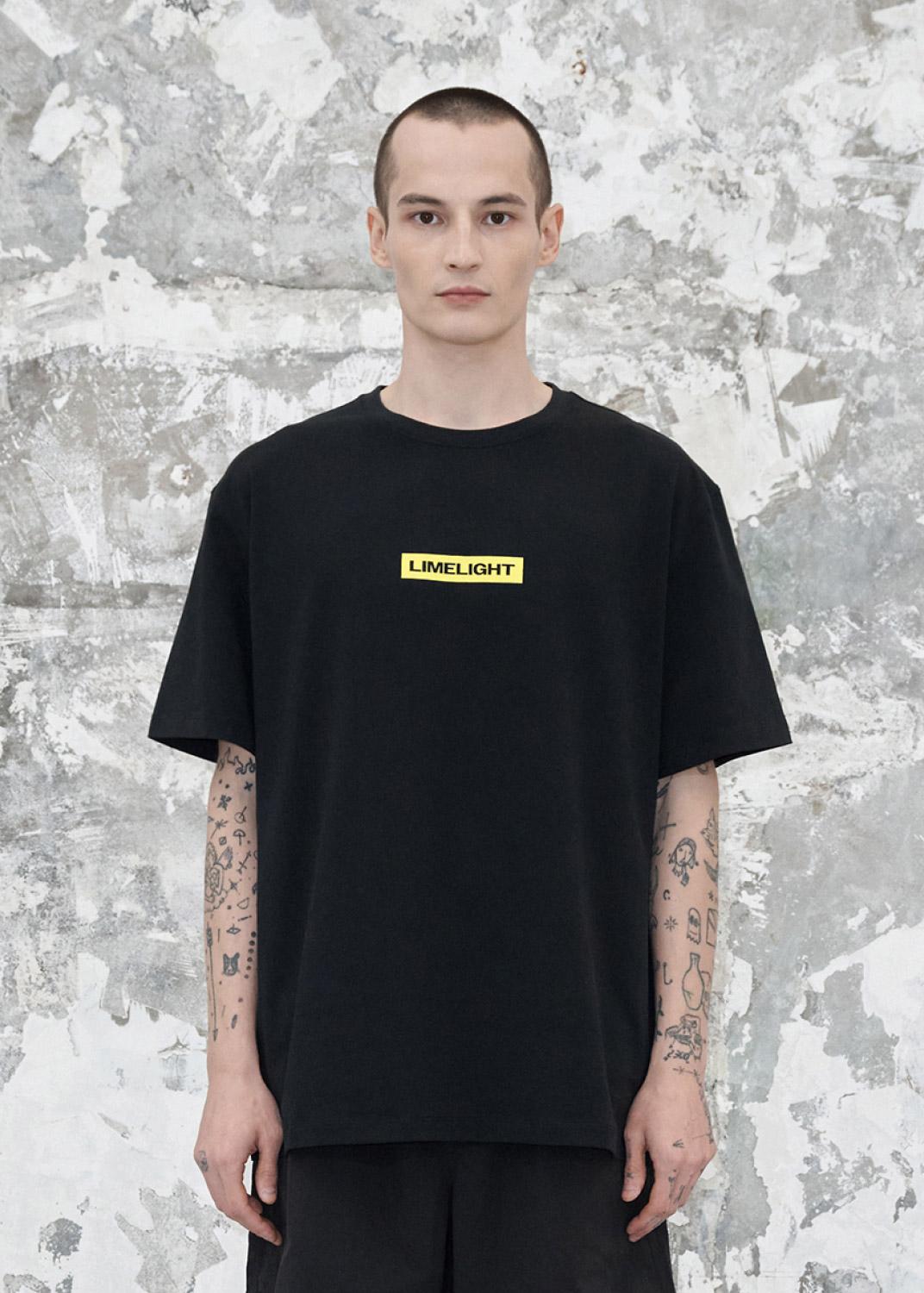 Limelight Apparel Box Logo T-Shirt (Black/Limelight) Black/Xl