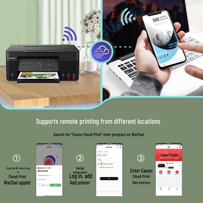 Canon G3830 MegaTank Wireless All-in-One Printer CN Plug (adapter Included)