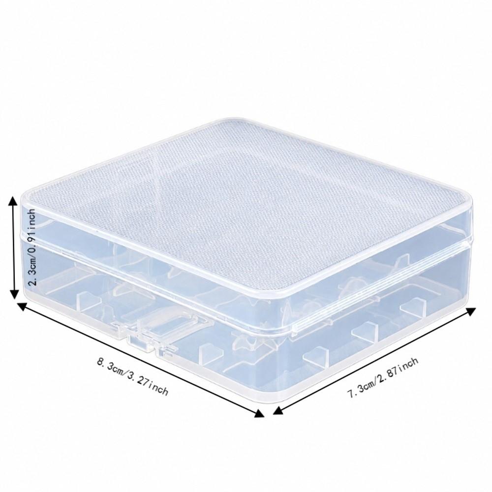 1pc 2/4x 18650 Battery Storage Box Durable Plastic Battery Container Battery Storage