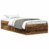 VidaXL Cadre de lit sans matelas vieux bois 90x200 cm bois ingénierie, meuble de chambre, sommier,, lit, lit simple 3328814