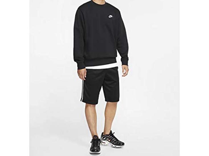 NIKE Club French Terry Crew BV2667 010 S Black/White