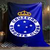 1pz Coperta Morbida in Flanella Stampata Cruzeiro Esporte Clube per Camera da Letto Adulti Soggiorno Divano Campeggio Viaggio Regali per Fan Regali di Natale