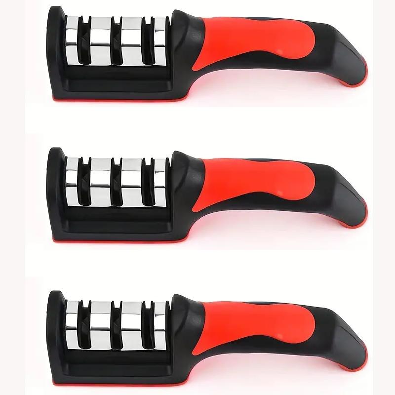 3 In 1 Knife Sharpener Household Multi-Functional Hand-Held For Professional Chefs And Home Cooks for Kitchen Countertops
