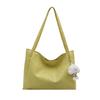 Solid Color High-end Shoulder Tote Bag Niche Simple Underarm Bag Retro Versatile Tote Bag