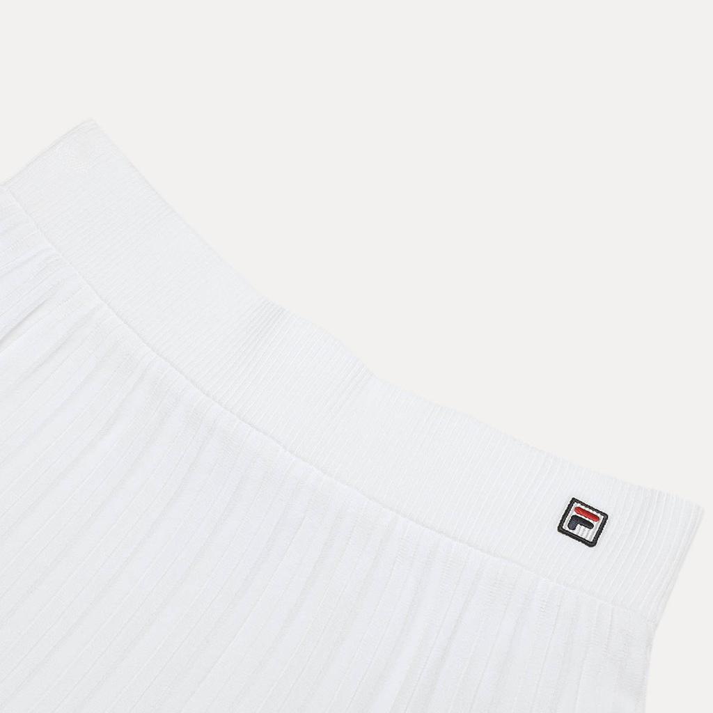 FILA Pleated Tennis Mid-Rise Fitted Skirt Women skirts Jade-White A11W333311F-WT