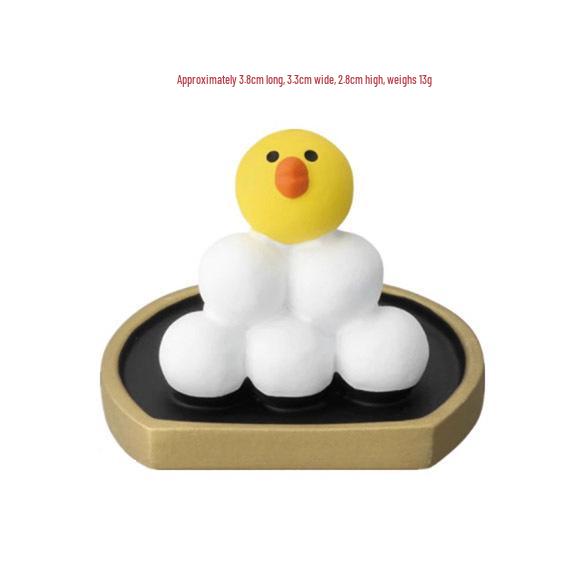 Mondfest Japanische Katze & Hase Figur Mondkuchen-Box Harz Dekor Geschenkset