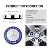For Benz 4PCS Car Styling Wheel Center Cap Hub Covers Badge Accessories AMG VIANO GLB GLC W108 W124 W126 W169 W176 GLE GLK