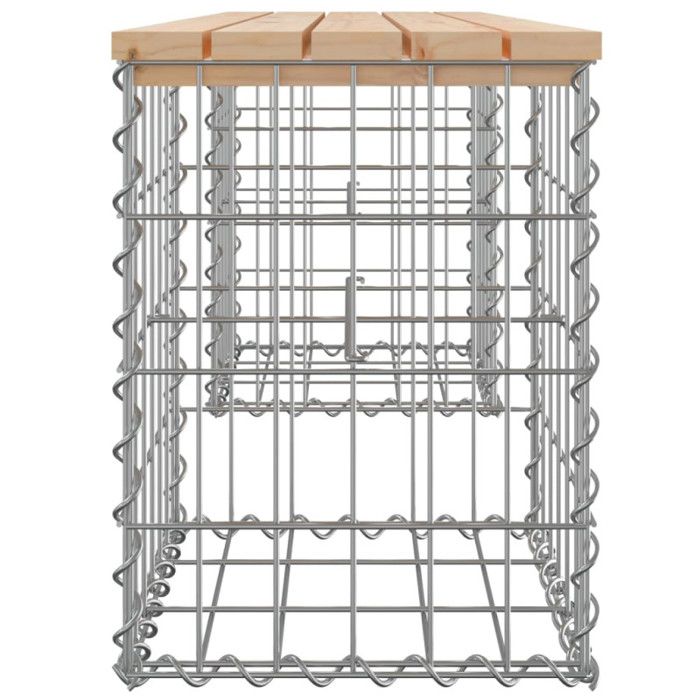 VidaXL Banc de jardin design de gabion 103x31x42 cm bois massif de pin 834329