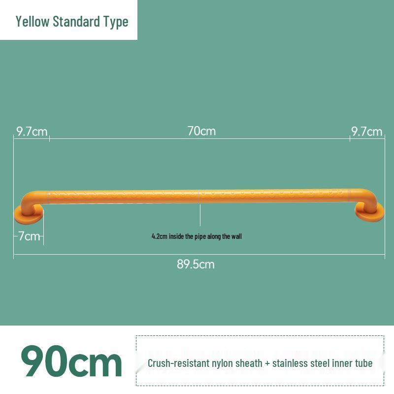 Corridor ABS Anti-Slip Handrail for Staircases, Bathrooms, and Toilets - Elderly & Disabled Assistance Rail