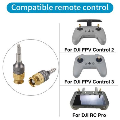 Aluminum Extended Joystick For FPV/Avata 2 Remote Controller Thumb Stick Rocker For DJI RC Pro(Mavic 3/Classic/Air 2S