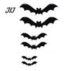 Gruselige Eingang Dekoration Halloween 3D Beleuchtete Fledermaus Wanddekoration, Abnehmbare Filz Fledermaus Aufkleber, Verschiedene Montierte Verzierungen Größe, LED Leuchtende Haftsticker