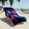 1pc Colorful Game Controller Pattern Microfiber Beach Towel | Ultra-Soft Polyester, Lightweight and Absorbent, Ideal for Yoga