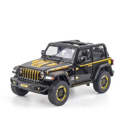 1/20 Escala Jeeps Wrangler Rubicon Liga Modelo de Carro Diecasts Brinquedo de Metal Off-road Veículos Modelo de Carro Simulação Coleção Crianças Presente