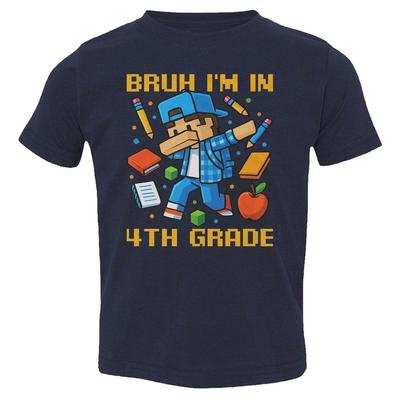 Bruh I’m In 4th Grade - Pixel Game Dab School Fun Toddler T-Shirt Unisex T-Shirt