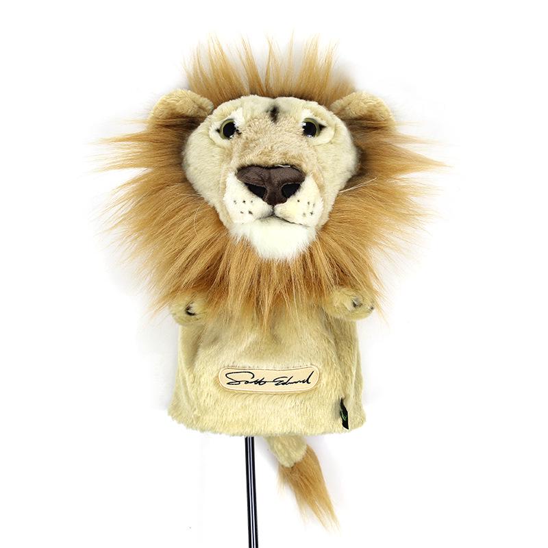 Cartoon Lion Golf Driver Headcover - Wood Club Protection Cover