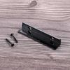 Black Metal Electric Guitar Nut Replacement For Enhanced Sound Stability And Easy Installation On 6 String Guitars