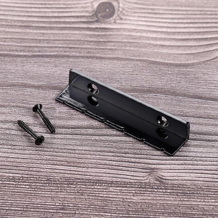 Black Metal Electric Guitar Nut Replacement For Enhanced Sound Stability And Easy Installation On 6 String Guitars