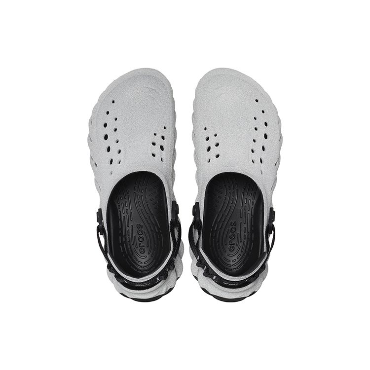Crocs Sabot Echo Réfléchissant Baskets Homme Gris Noir 208795-0WN
