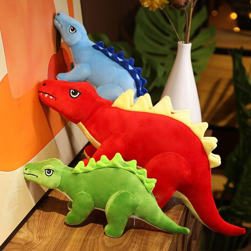 Simulation Stegosaurus Plush Toys Lovely Dinosaur Dolls Pillow Creative Stuffed Soft Kids Boys Birthday Decor Gifts