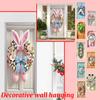 Easter Bunny Door Banner Door Cover Background Festival Party Decoration Hanging Cloth