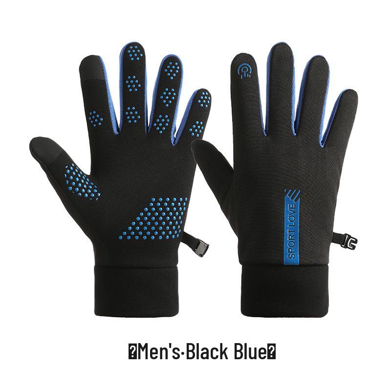 Fleece-Lined Waterproof Touchscreen Cycling Gloves for Men and Women