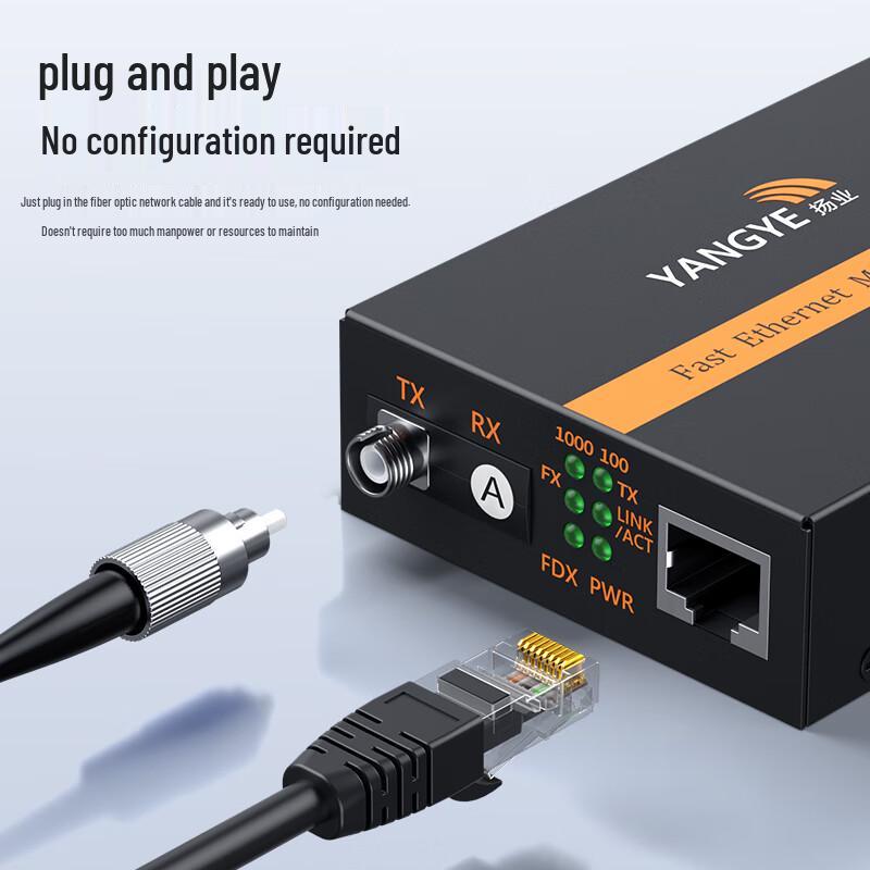 Yangye Gigabit Single-Mode Single-Fiber Media Converter
