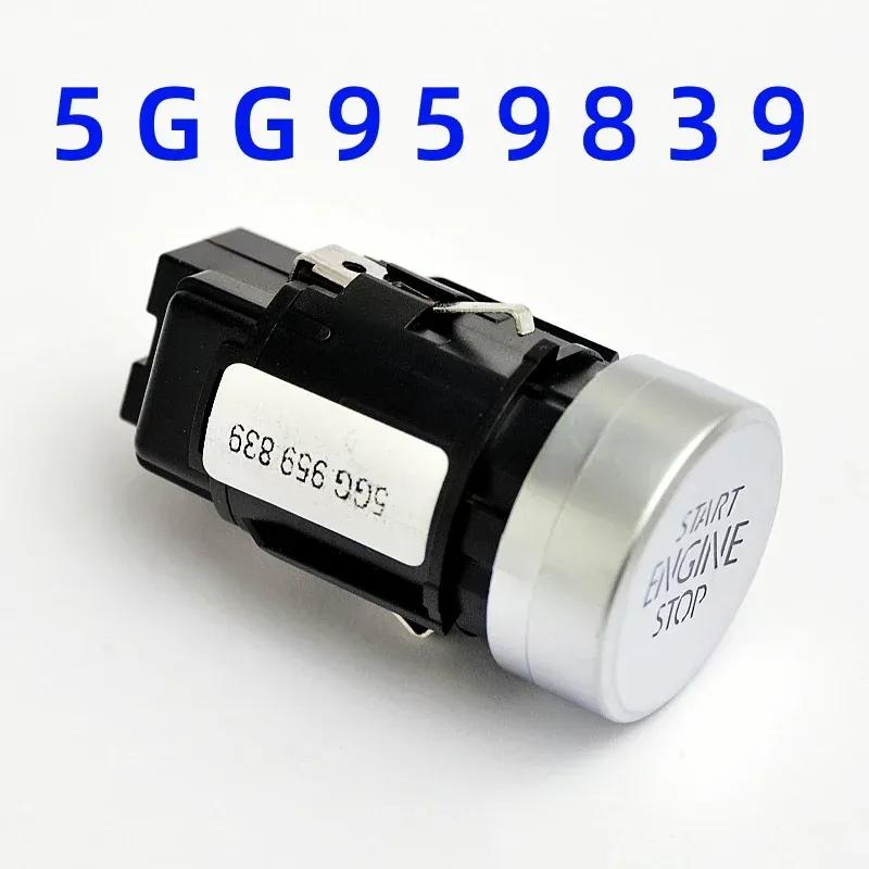 Für 2013-2017 Volkswagen Golf 7 MK7 Silberfarbener Start-Stopp-Schalterknopf 5G1959839A 5GG959839 Druckschalter Startknopf