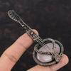 Rose Quartz Pendant Copper Wire Wrapped Pendant Guitar Pendant Copper Jewelry Handmade Pendant Gemstone Pendant Gift For Mother Wire Jewelry