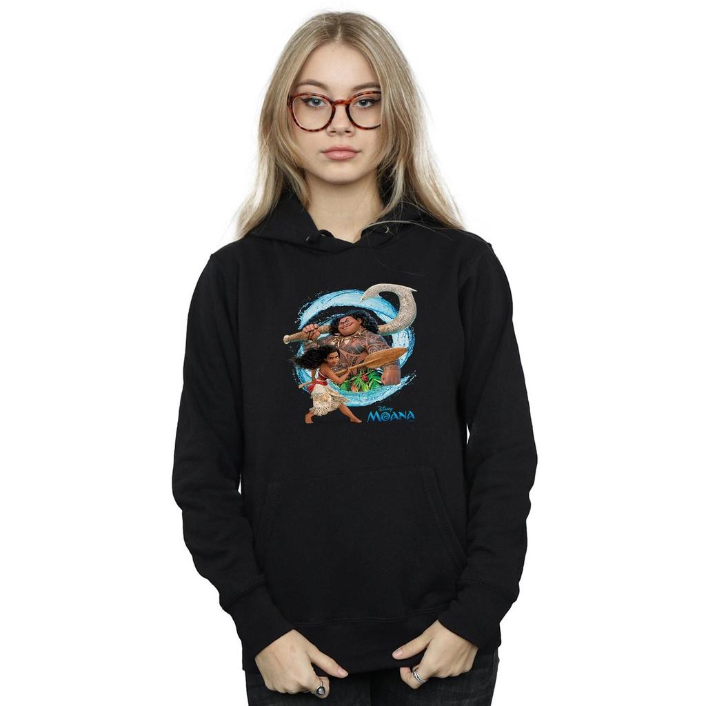 Disney Womens/Ladies Moana And Maui Wave Hoodie