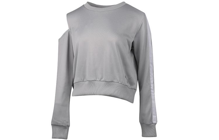 PUMA Sweatshirt Women s Light Gray 599046-09 S