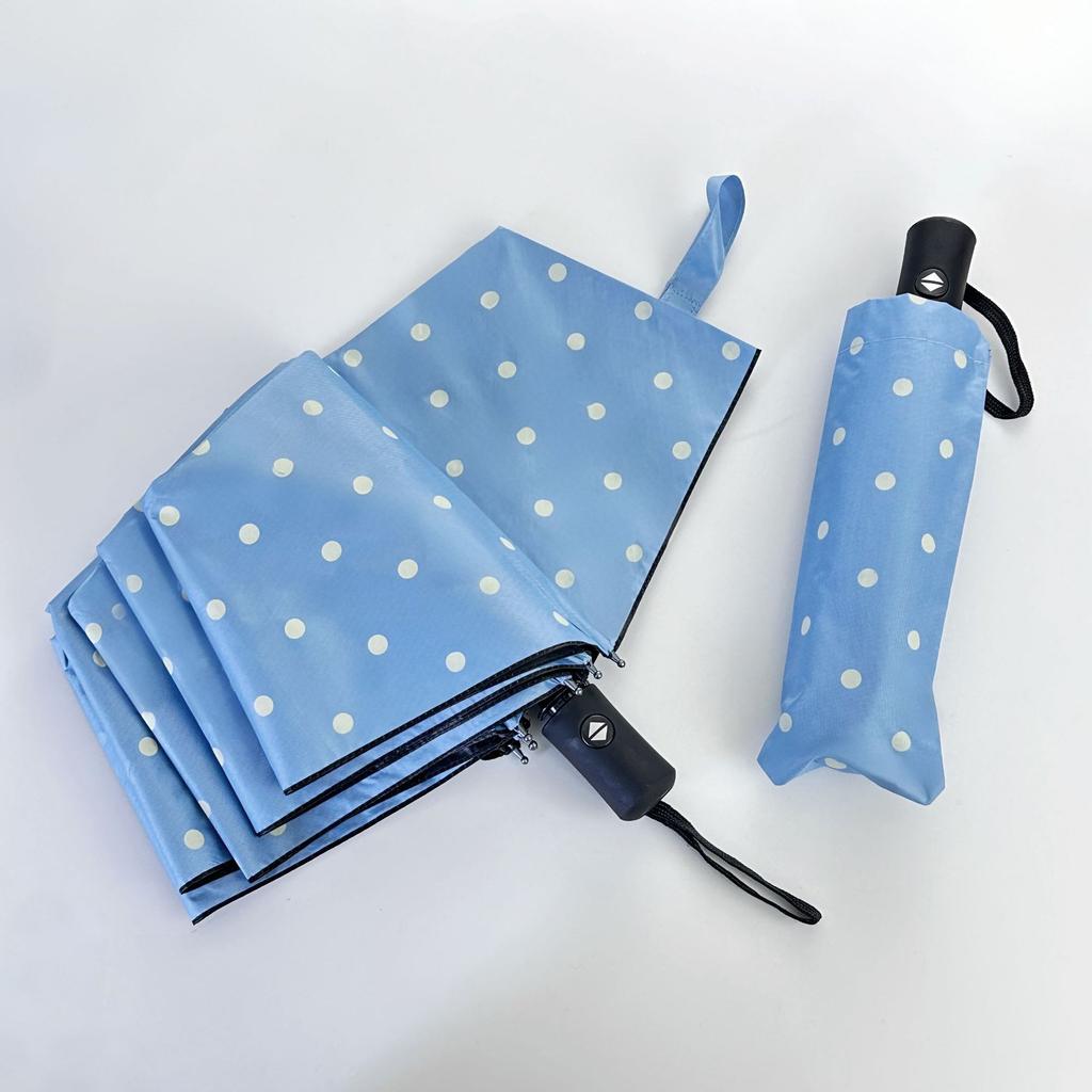Paraguas Plegable Coreano Automático - Anti-UV, Pegamento Negro, Doble Propósito para Sol y Lluvia
