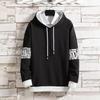 Pullover con cappuccio casual da uomo per primavera e autunno, tutto da abbinare, ad asciugatura rapida, per sport da corsa, maglie da uomo