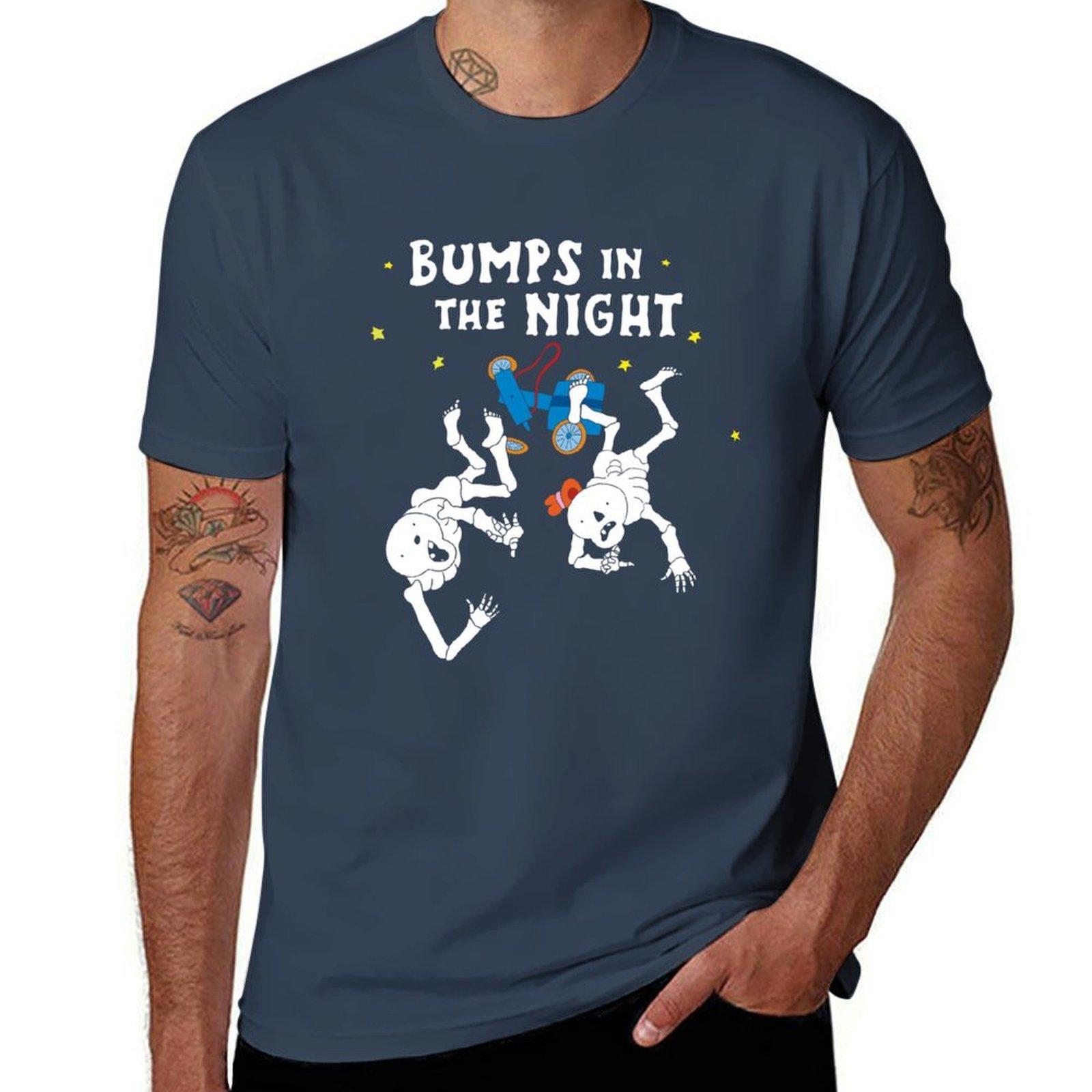Funny Bones Retro 80s 90s Tv Cartoon Design Bump In The Night Tshirt Basic Comfort Fit Tshirt For Unisex S