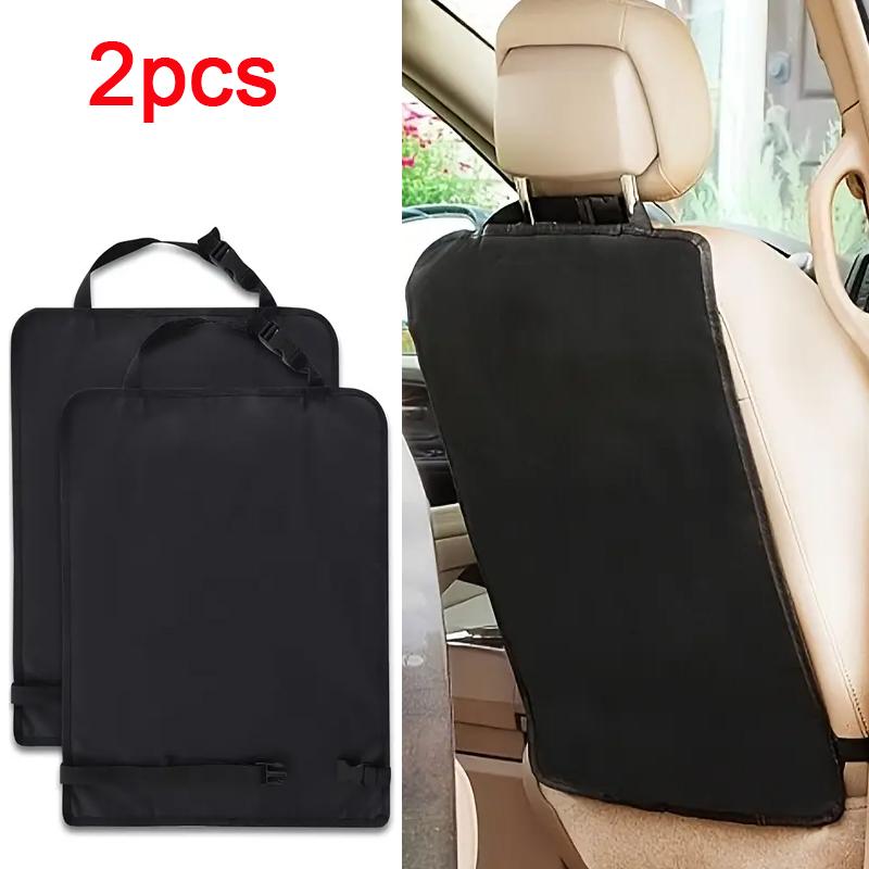 1/2pcs Car Seat Back Kick Protectors Polyester Automotive Seat Covers, Protection from Dirt, Mud, Fit for Most Vehicles