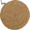 SW Corn Water Grass Handmade Weave Round Coaster Pad Mat Heat Insulation Placemat