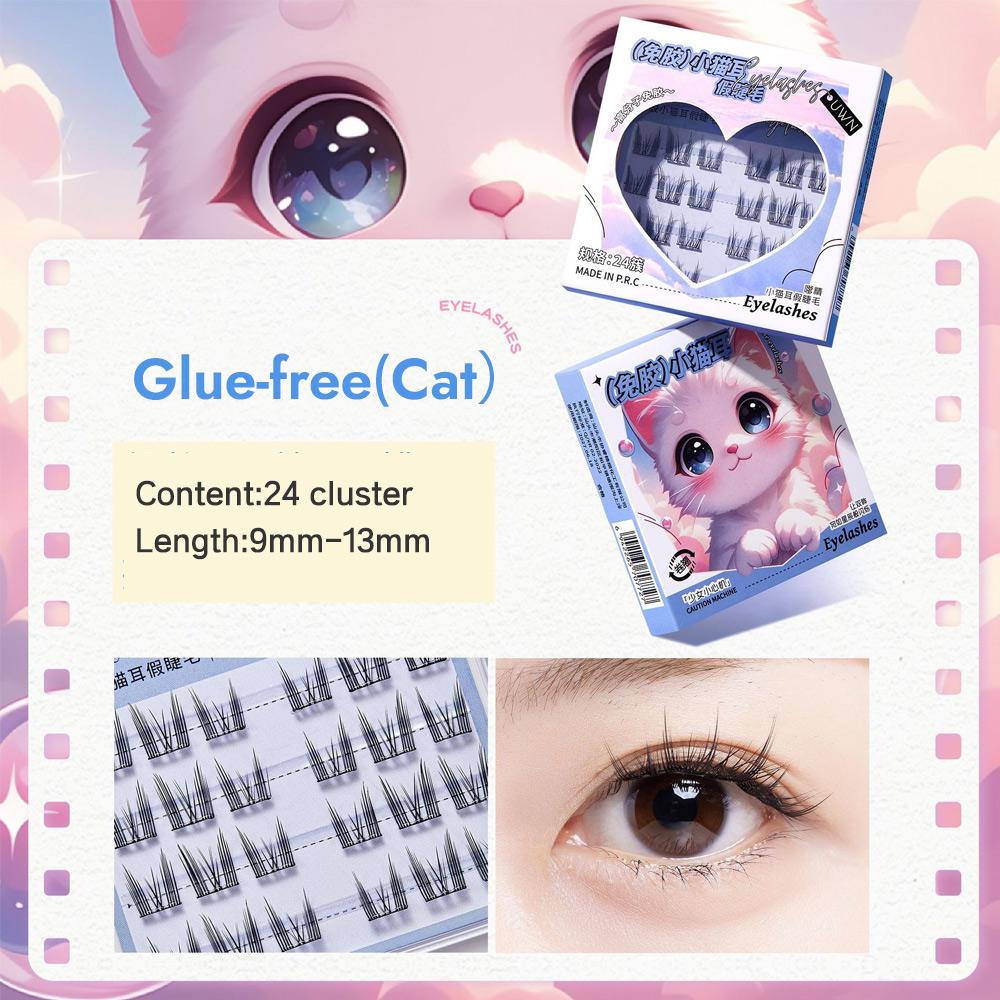 UWN Glue-free Eyelash, Self Adhesive Eyelashes, No Glue Required Natural Eyelashes