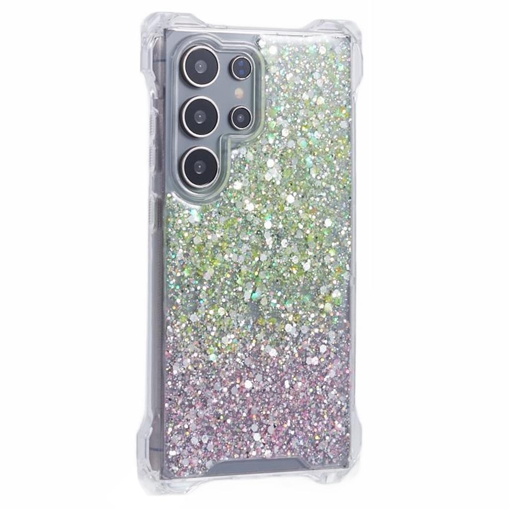 For Samsung Galaxy S24 Ultra Drop Resistant TPU+Acrylic Case Dual-Color Cell Phone Cover