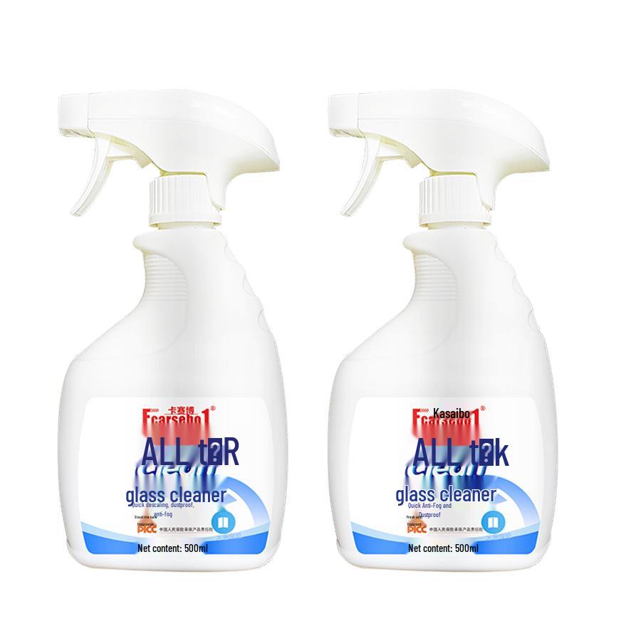 Household Glass Cleaner for Bathroom Stains - Strong Descaling and Stain Removal for Mirror Surfaces
