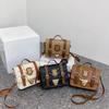 Cambridge Ručně tkaná malá čtvercová taška - Sada pro kutily - Perfektní dárek pro přítelkyni, na jedno rameno, crossbody nebo do ruky.