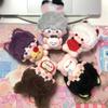 Plush Doll Love and Deepspace Animal Figures for Fans Cat Bear Sheep Pig Designs with Seated Pose and Colorful Shelf Display