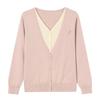 Spring Knit Two-Piece Cardigan - Stylish V-Neck Jacket for Middle-Aged & Elderly Women