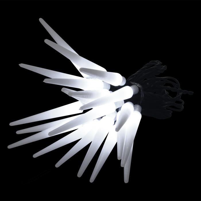 Guirlande glacons 60 LED - MARQUE - Modèle - IP44/30V - 8 fonctions - 5 m extérieur