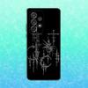 Gothic Cyber Sigil Cross Phone Case For Samsung S25,S24,S23,S22,S21,S20,S10,Ultra,Plus,Lite,FE,Soft Silicone Black Cover