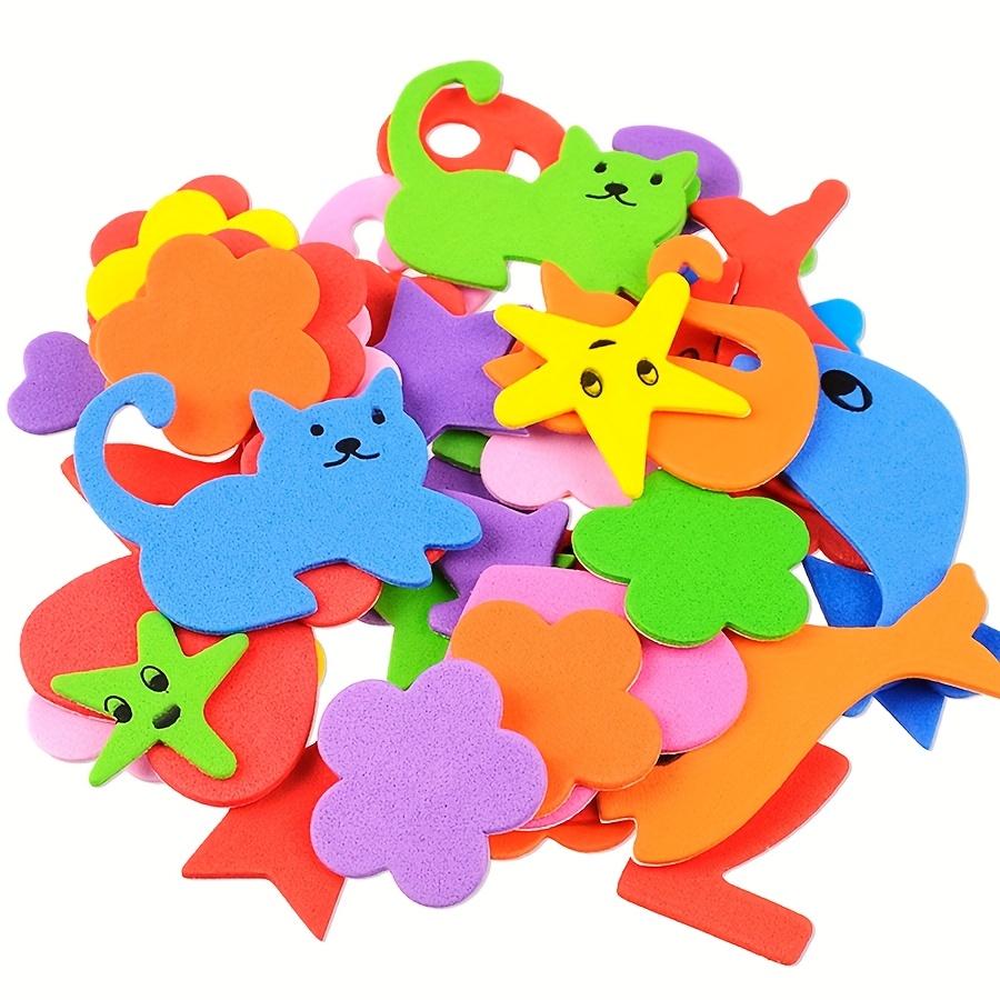 3D Zelfklevende EVA Schuimstickers Knutsel Ster Hart Auto Vis Hond Kat Bloem Cijfers Vormen Sponspleisters voor DIY Handgemaakt JXB