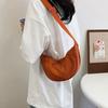 Dumpling Bag Stylish Versatile Lightweight Single-Shoulder Washed Fabric Bag Crossbody