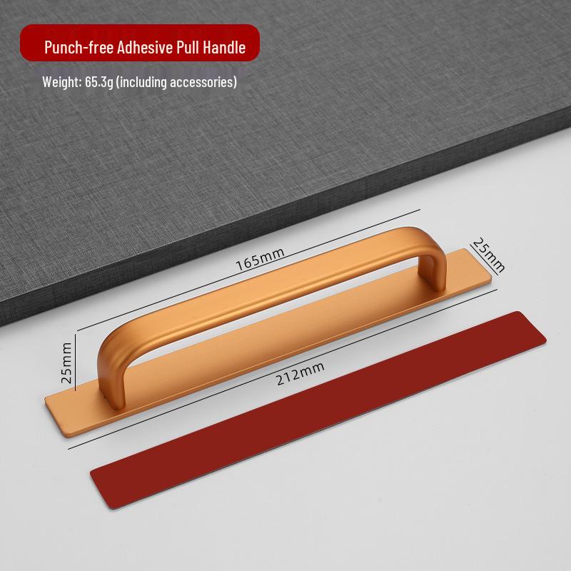 Aluminum Alloy Glass & Sliding Door Handle for Balcony or Kitchen Wardrobe